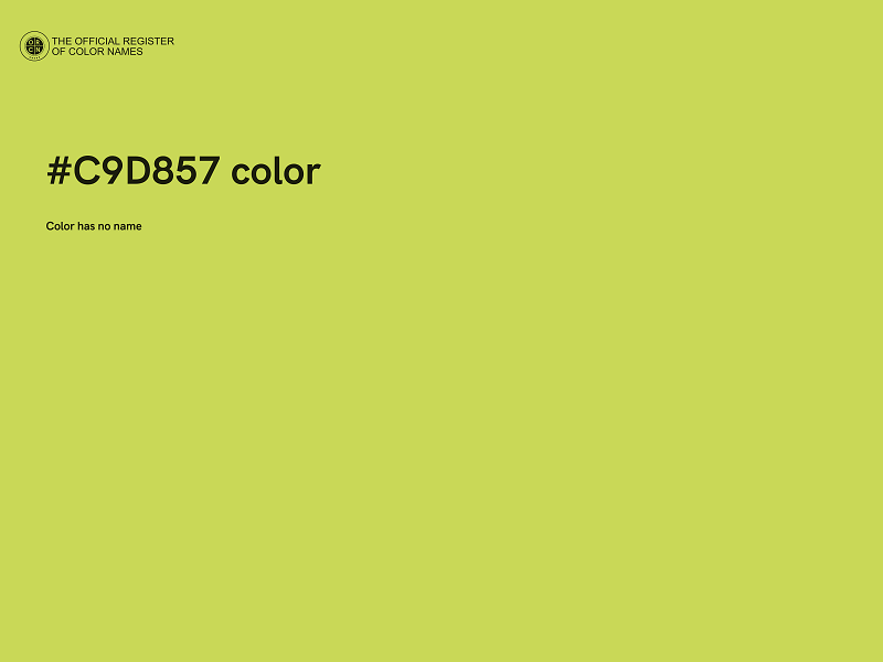 #C9D857 color image