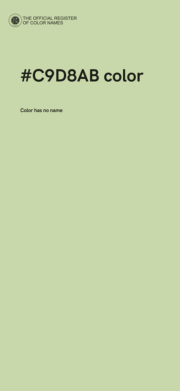 #C9D8AB color image
