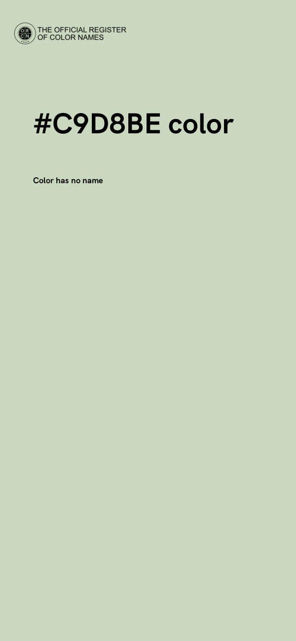#C9D8BE color image