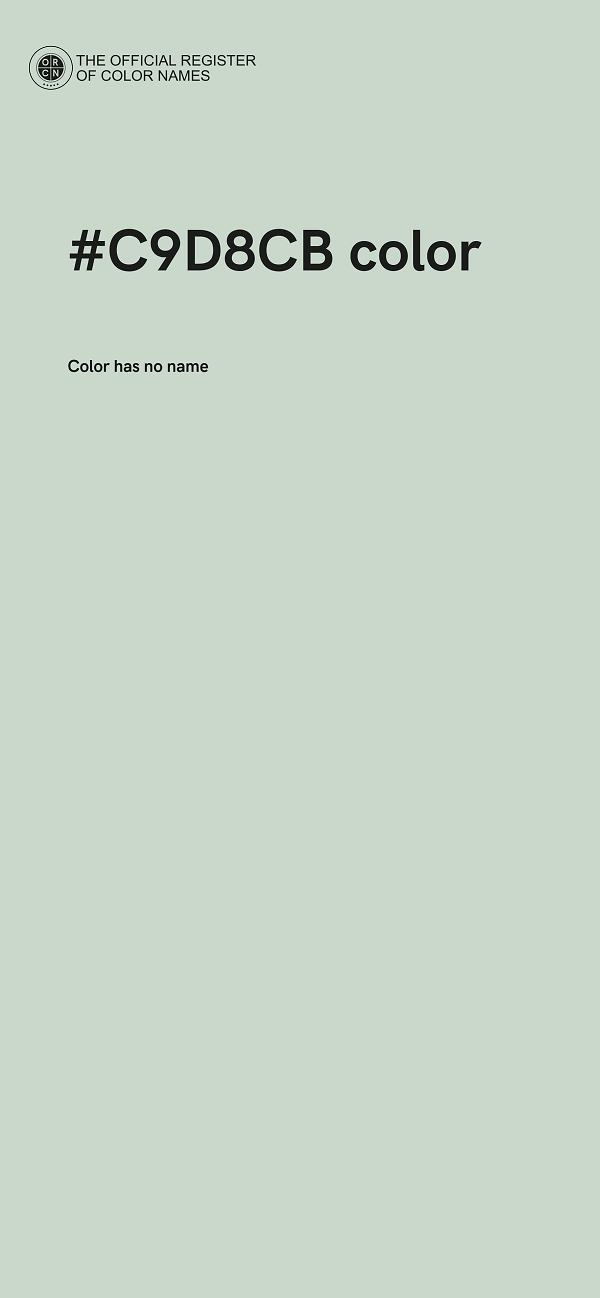 #C9D8CB color image