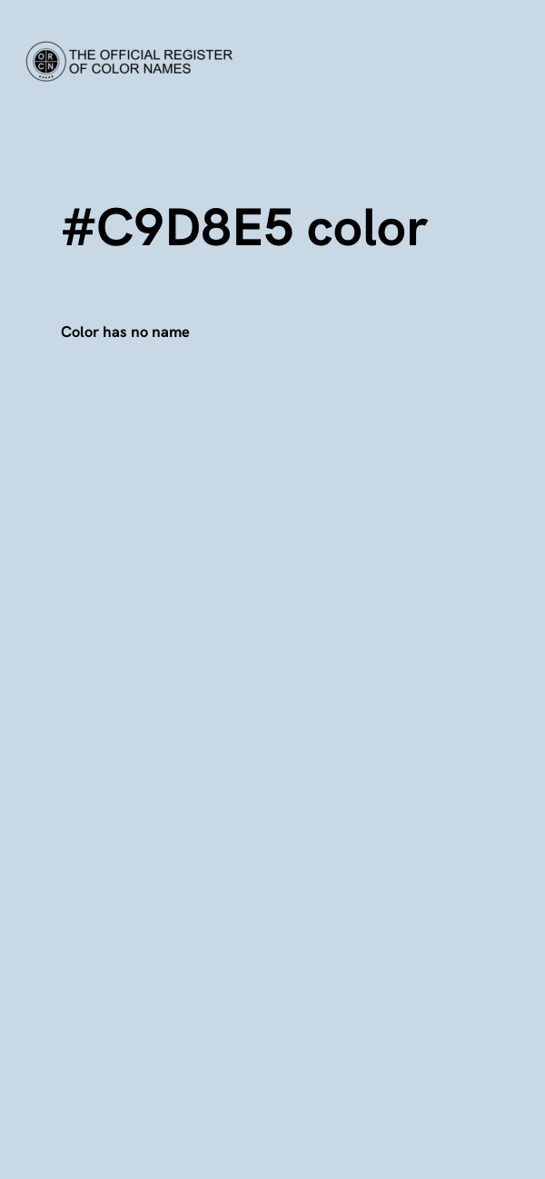 #C9D8E5 color image
