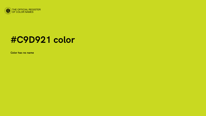 #C9D921 color image