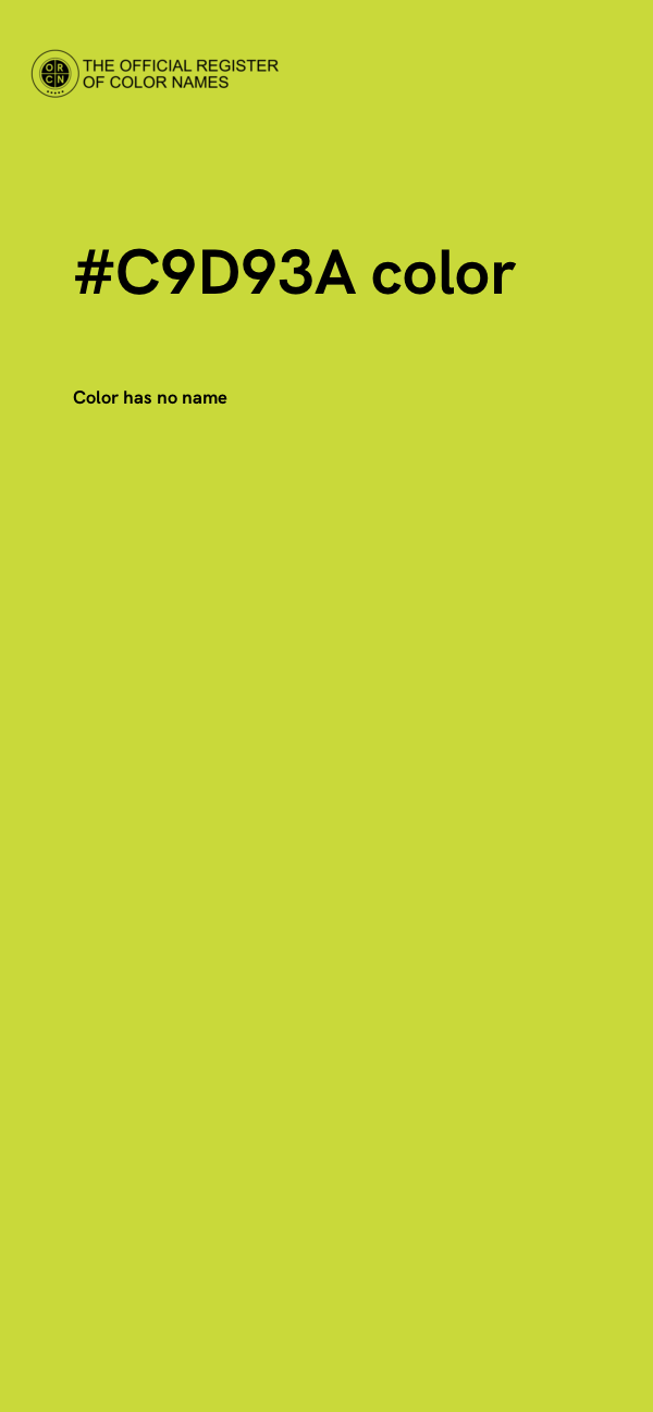 #C9D93A color image