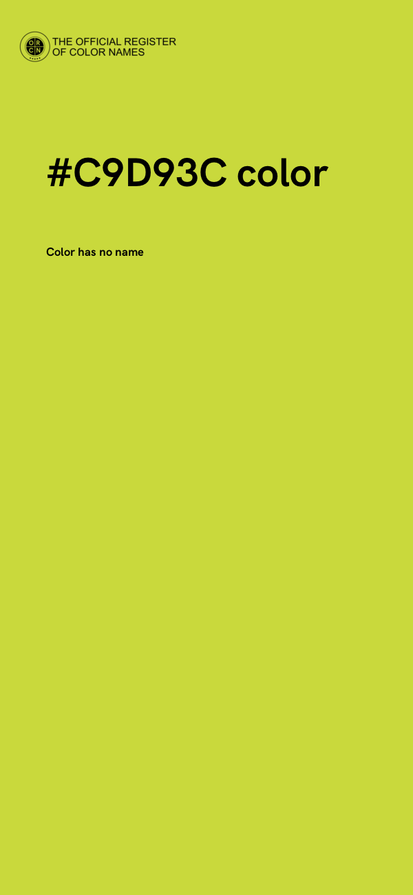 #C9D93C color image