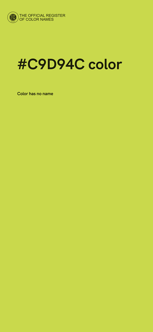 #C9D94C color image
