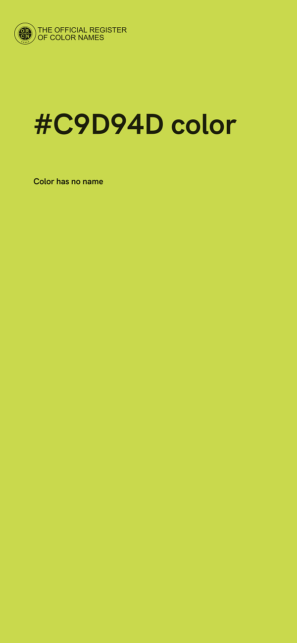 #C9D94D color image