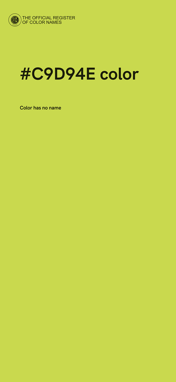 #C9D94E color image