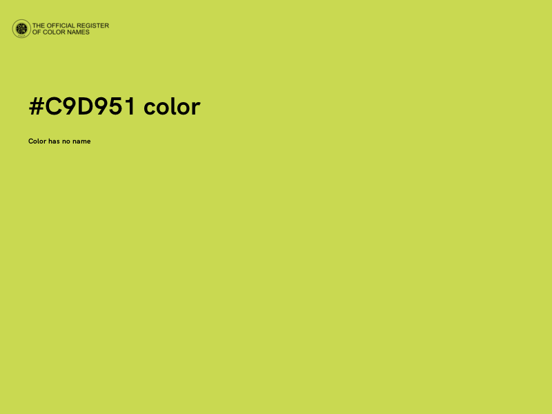 #C9D951 color image