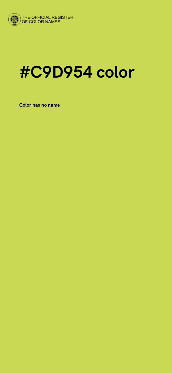 #C9D954 color image