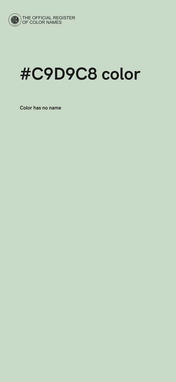 #C9D9C8 color image