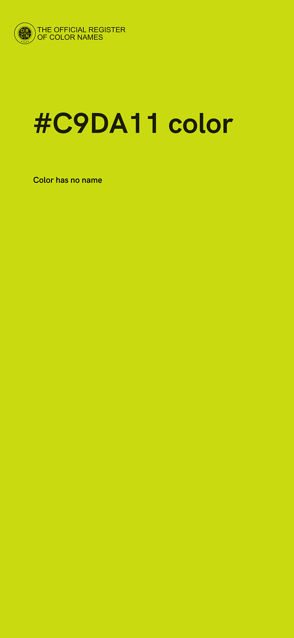 #C9DA11 color image
