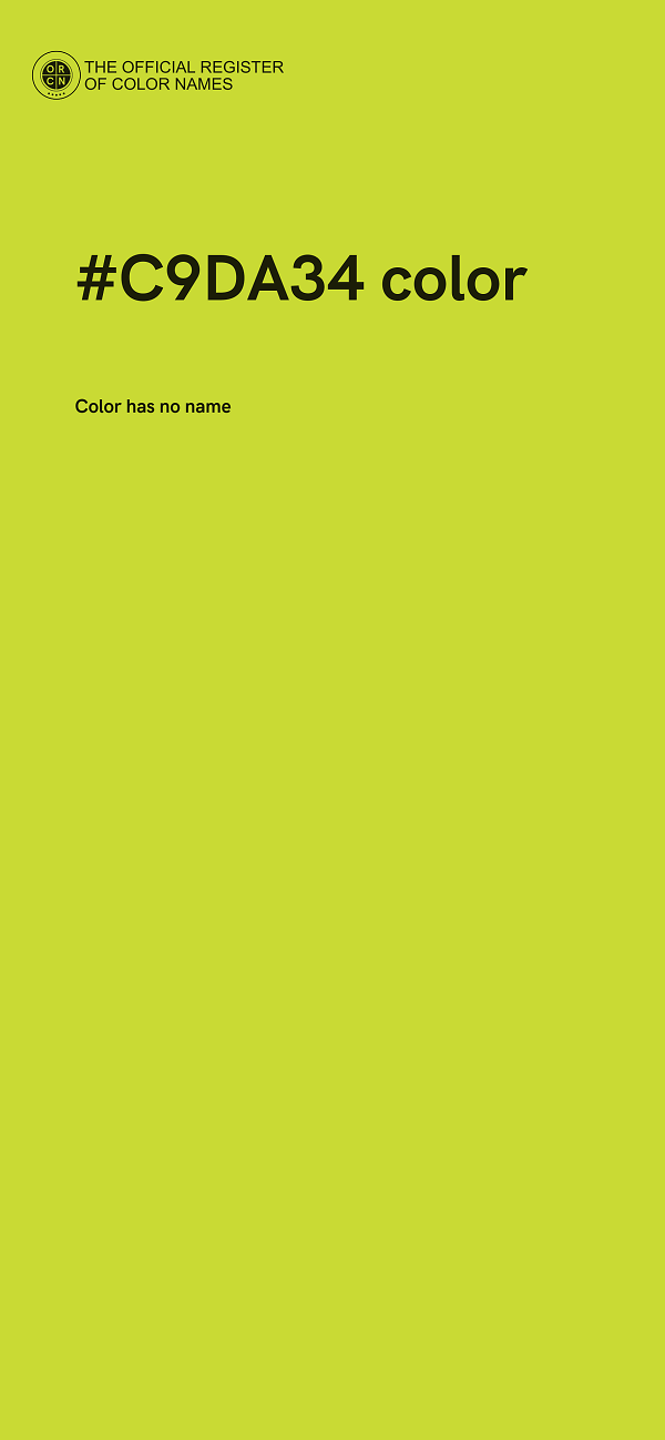 #C9DA34 color image