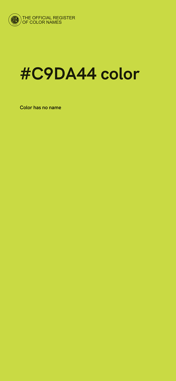 #C9DA44 color image
