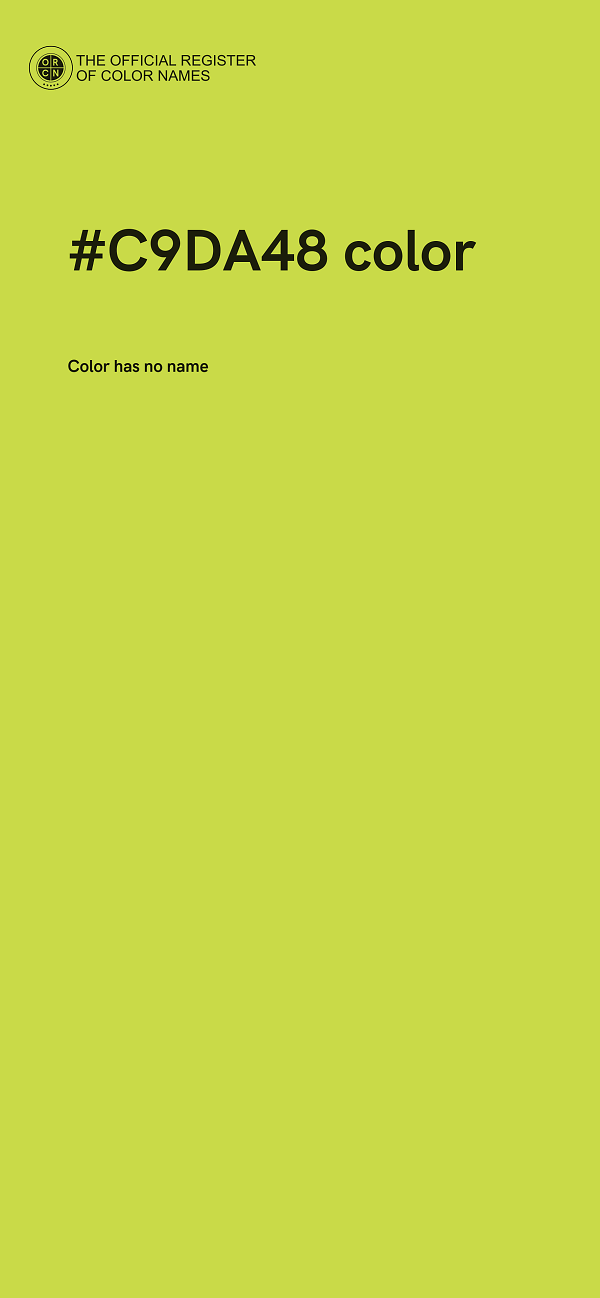 #C9DA48 color image