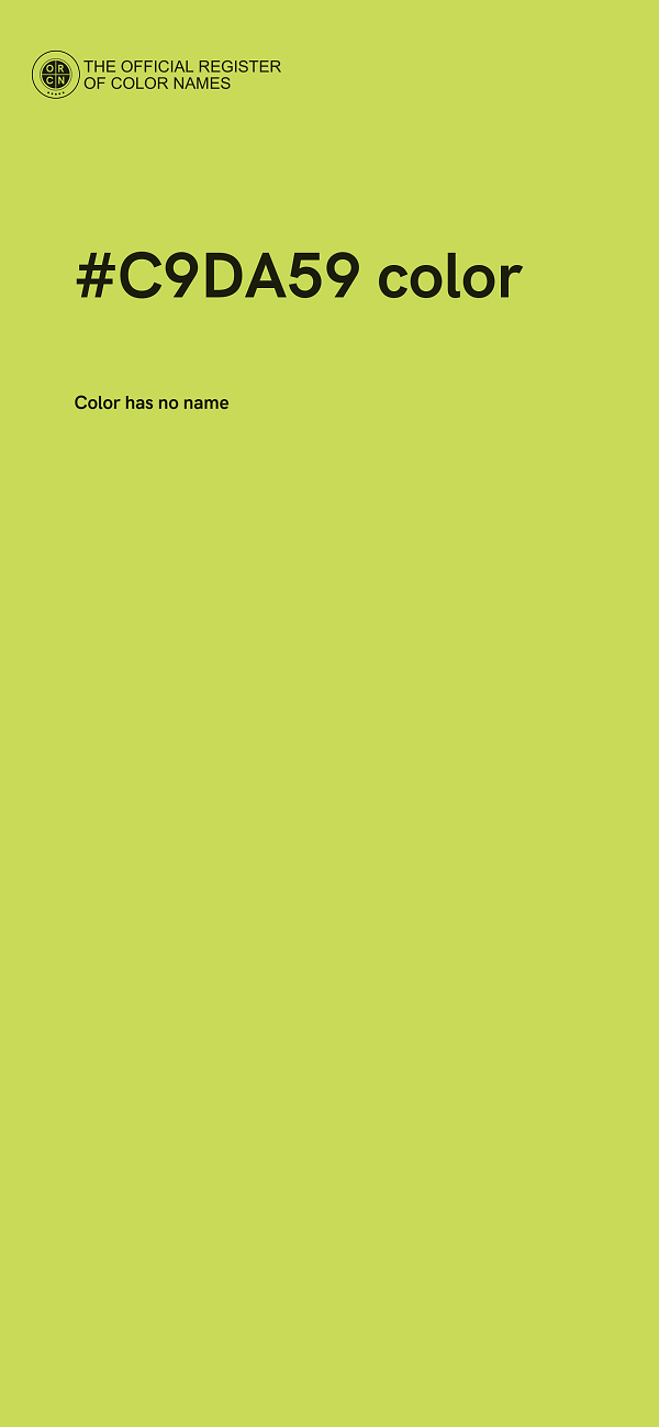 #C9DA59 color image