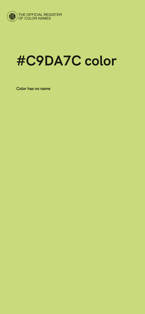 #C9DA7C color image