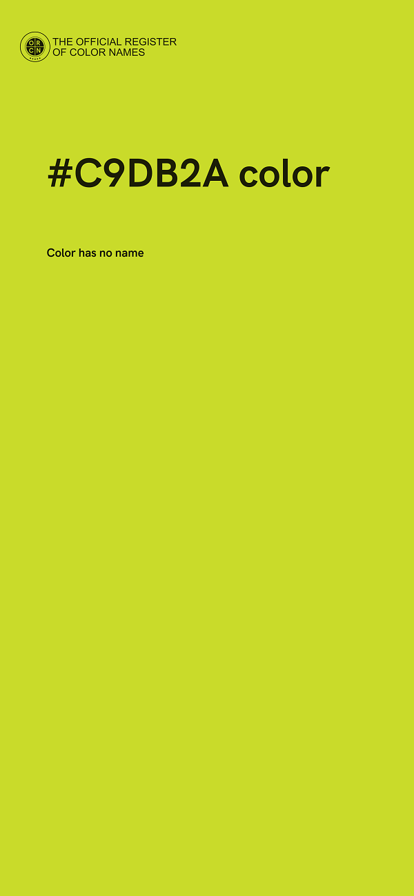 #C9DB2A color image