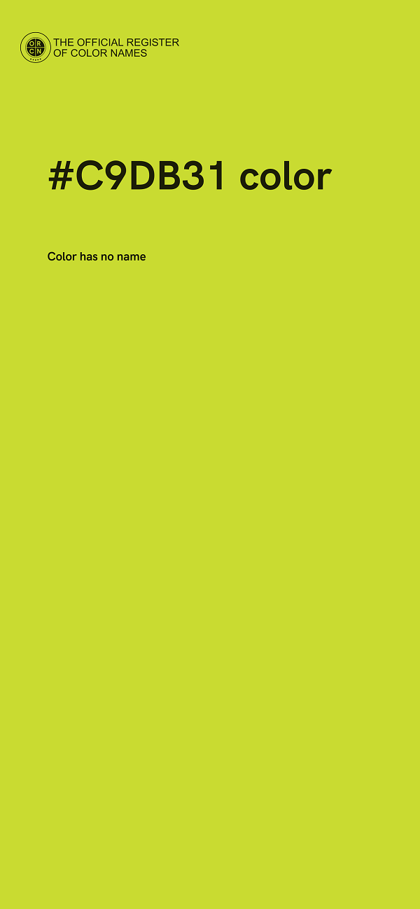 #C9DB31 color image