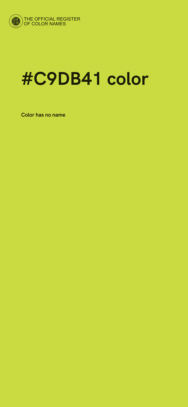 #C9DB41 color image