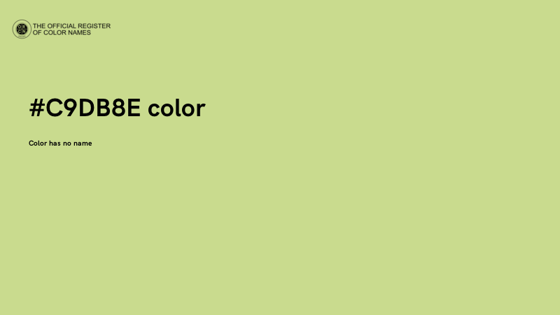 #C9DB8E color image