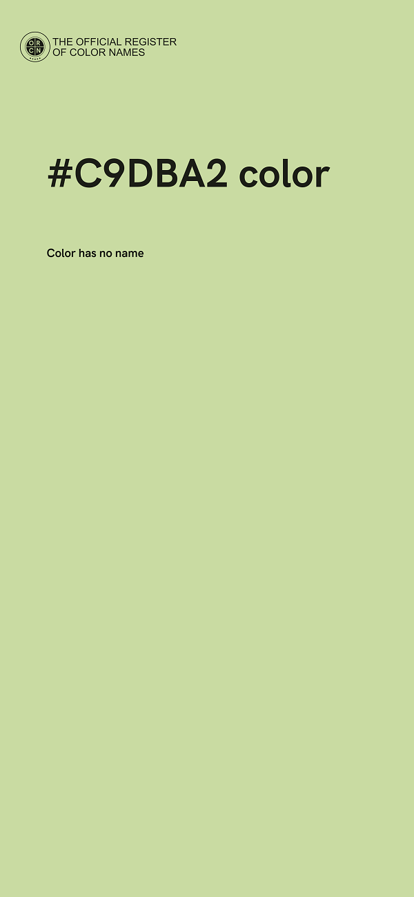 #C9DBA2 color image
