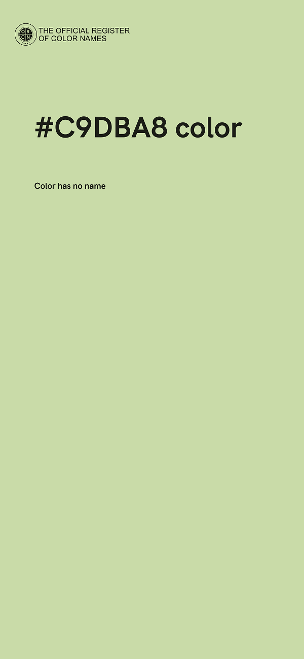 #C9DBA8 color image