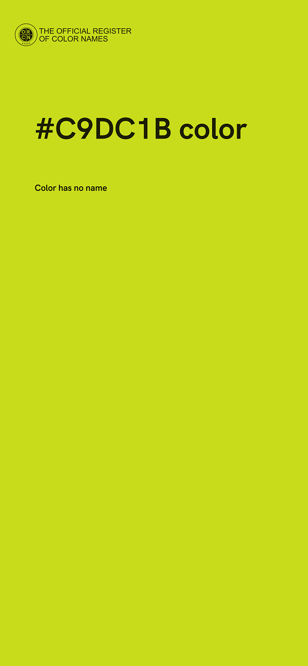 #C9DC1B color image