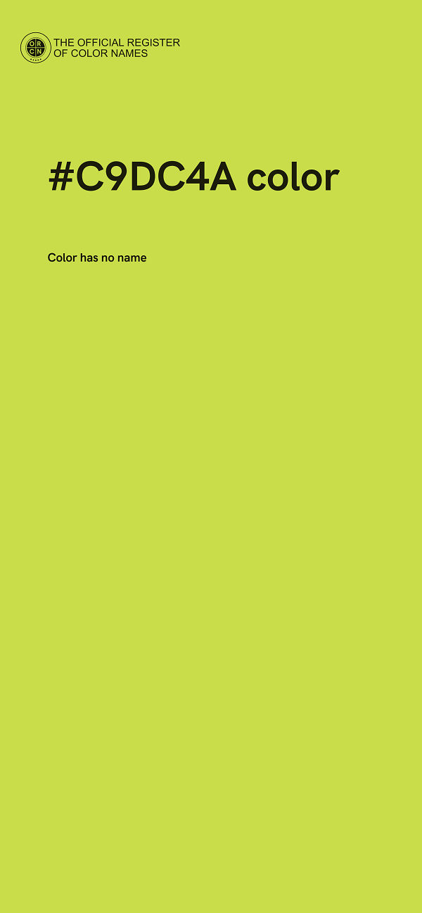 #C9DC4A color image