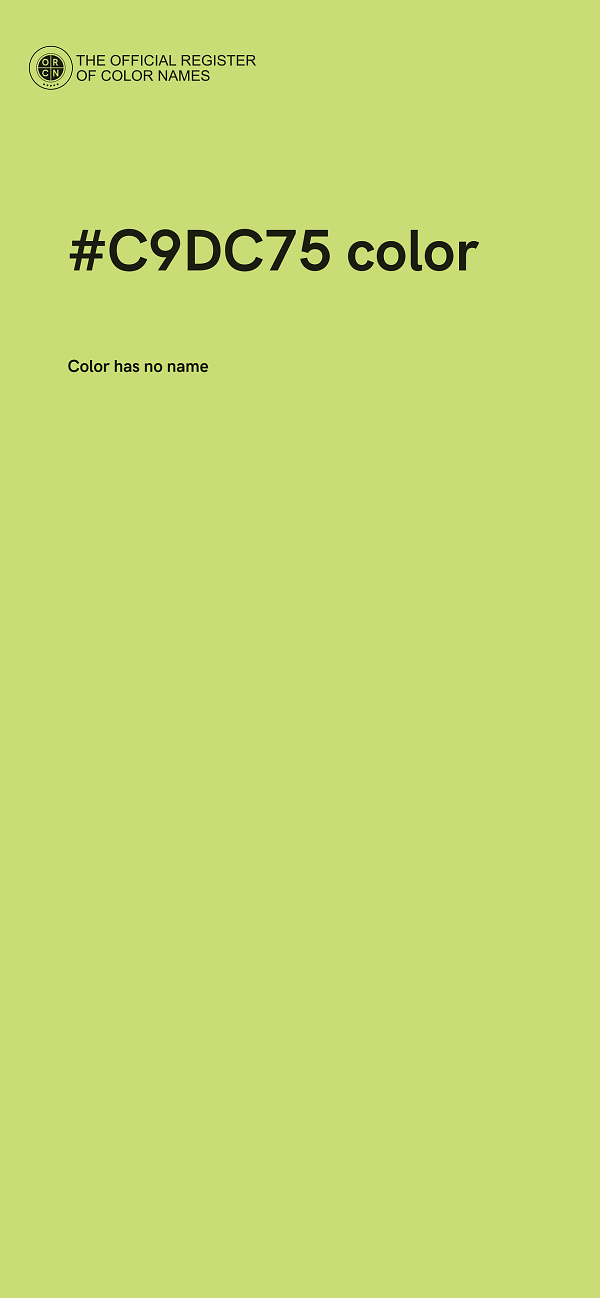 #C9DC75 color image