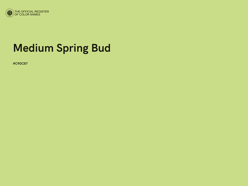 #C9DC87 - Medium Spring Bud color image