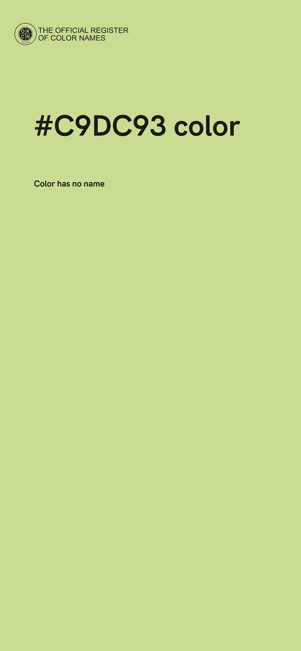 #C9DC93 color image