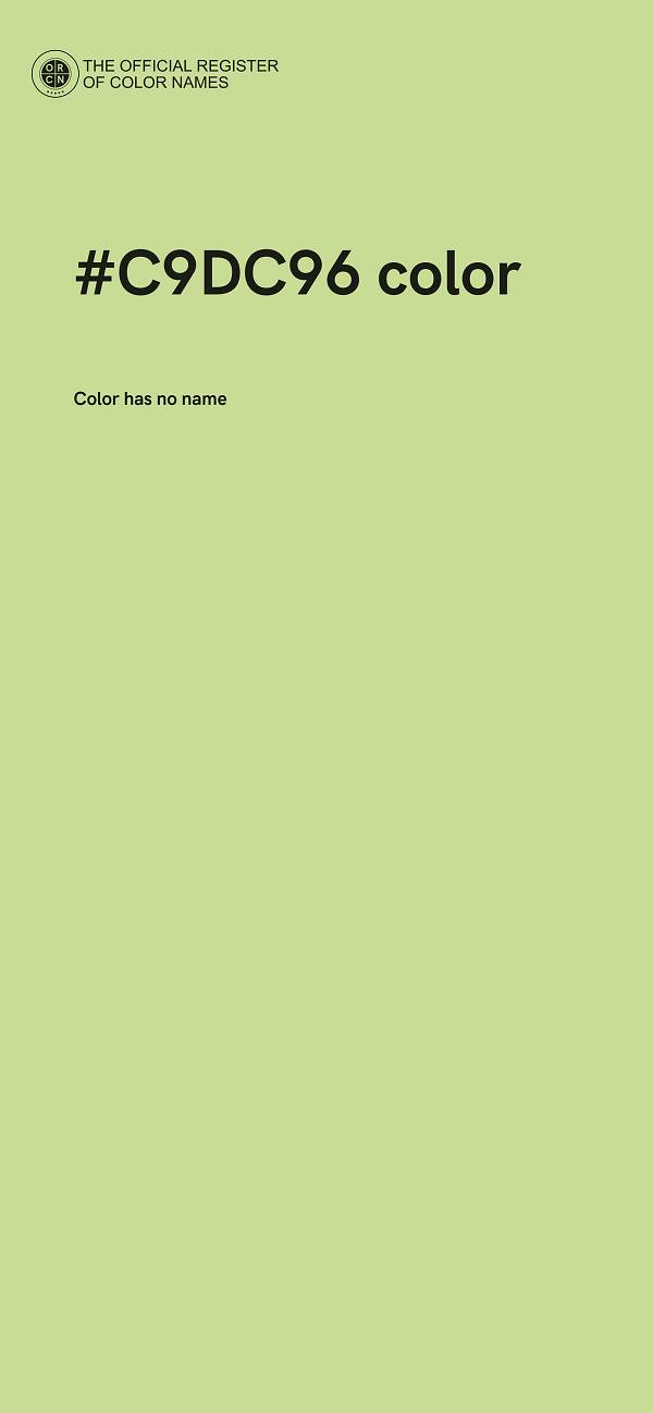 #C9DC96 color image