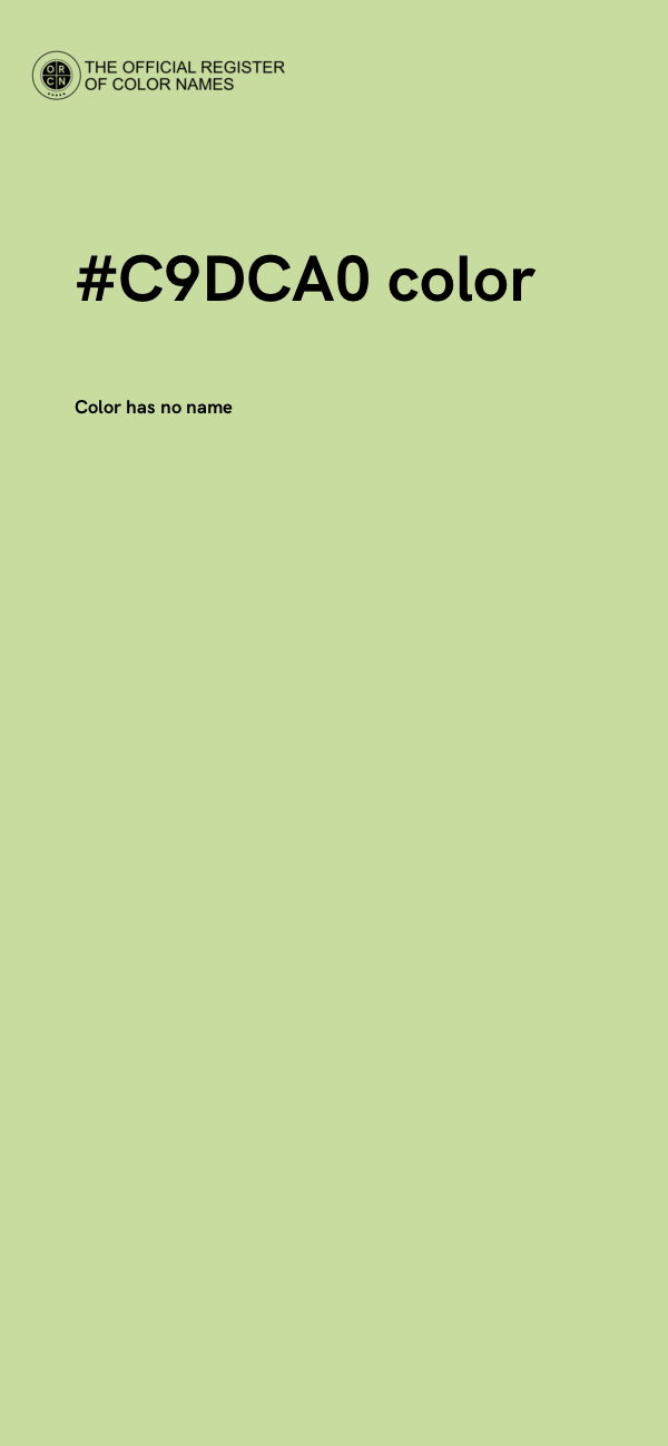 #C9DCA0 color image