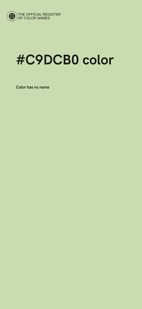 #C9DCB0 color image