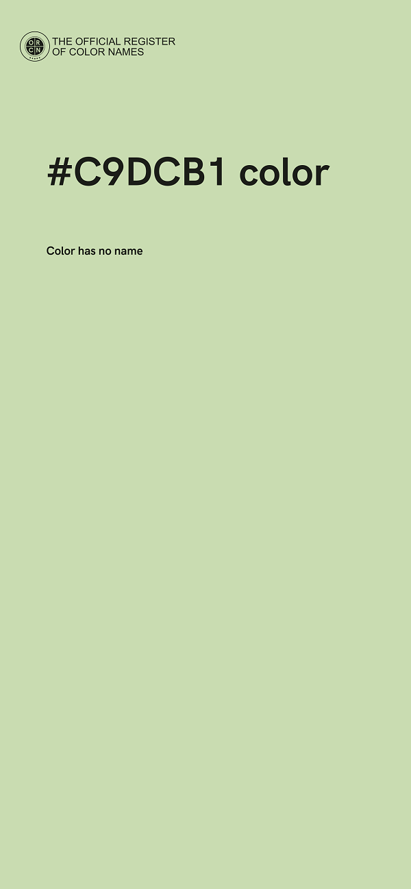 #C9DCB1 color image