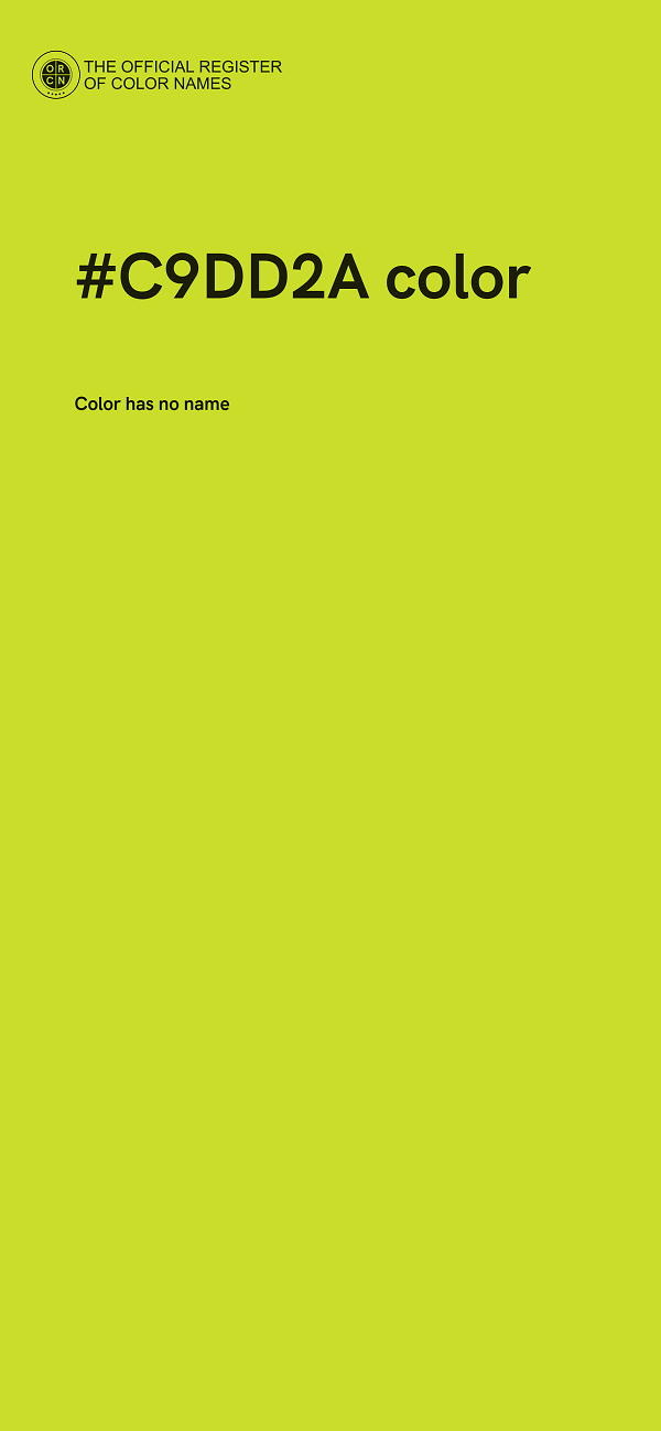 #C9DD2A color image