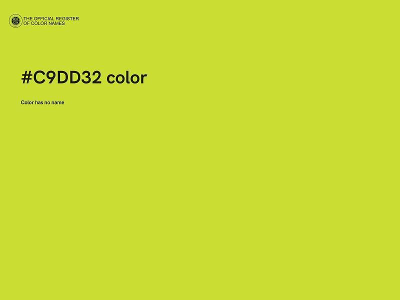 #C9DD32 color image