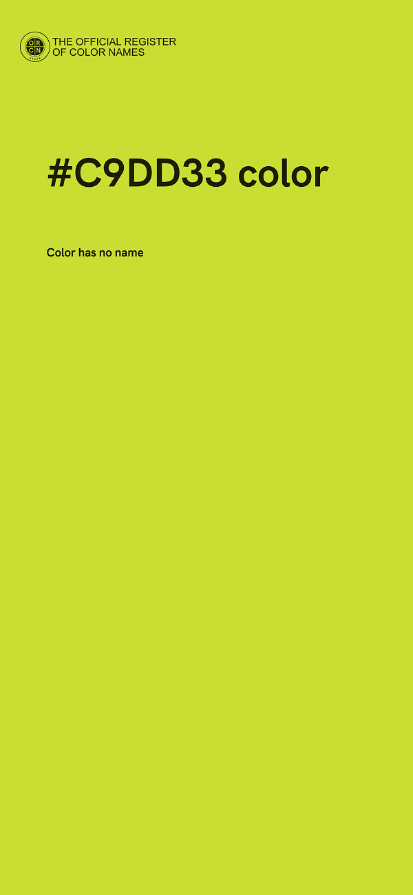 #C9DD33 color image
