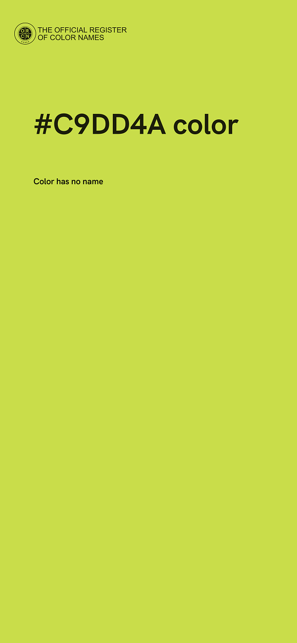 #C9DD4A color image