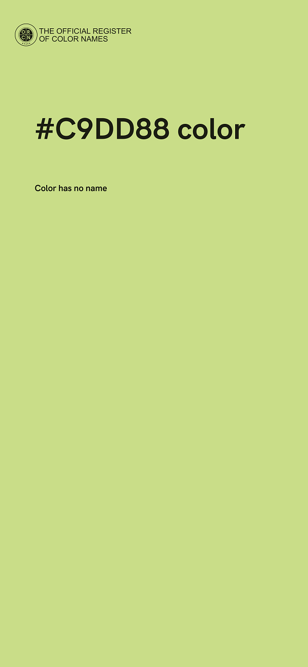 #C9DD88 color image