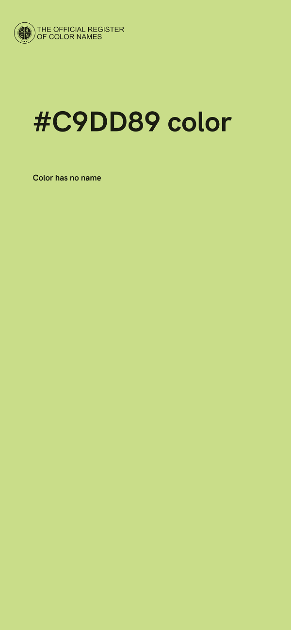 #C9DD89 color image