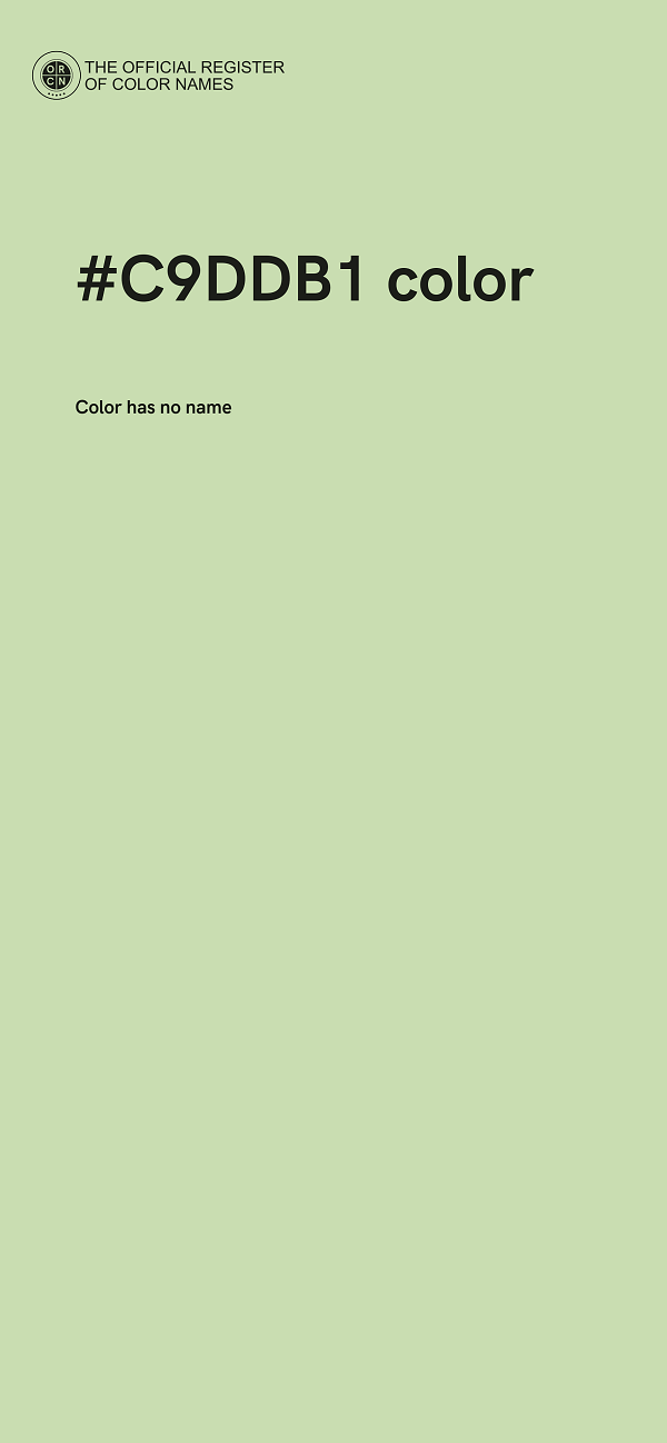 #C9DDB1 color image
