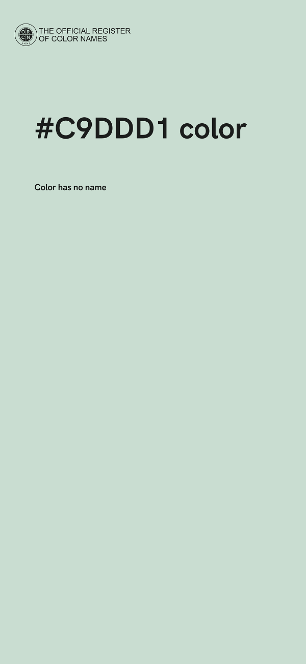 #C9DDD1 color image