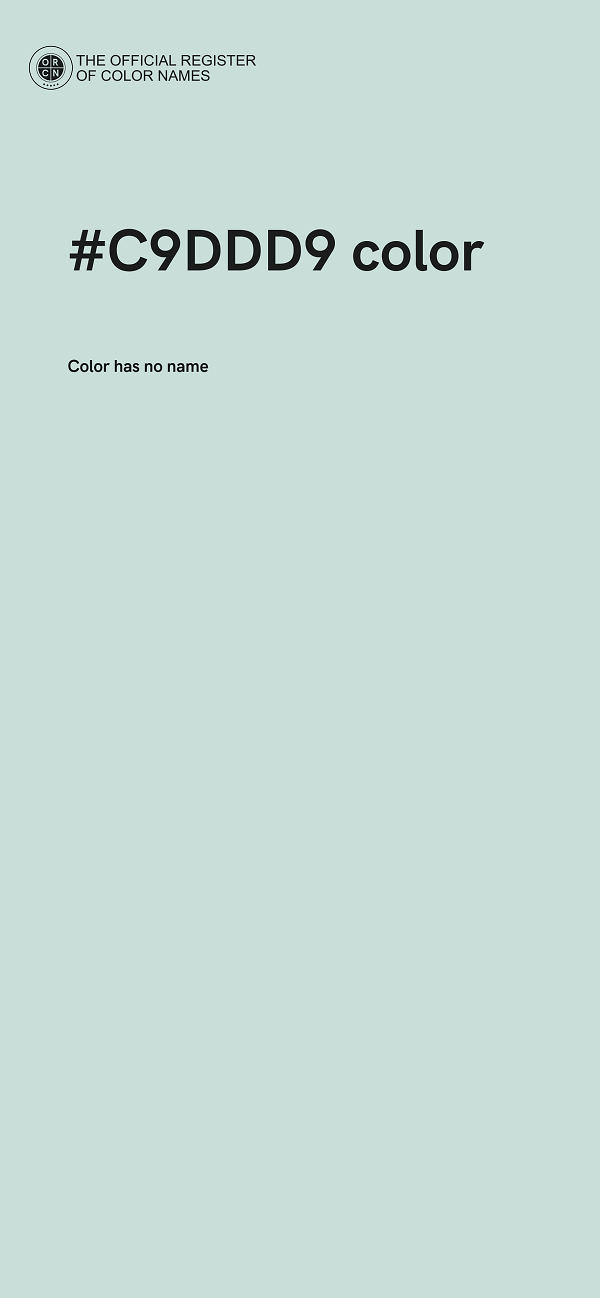 #C9DDD9 color image