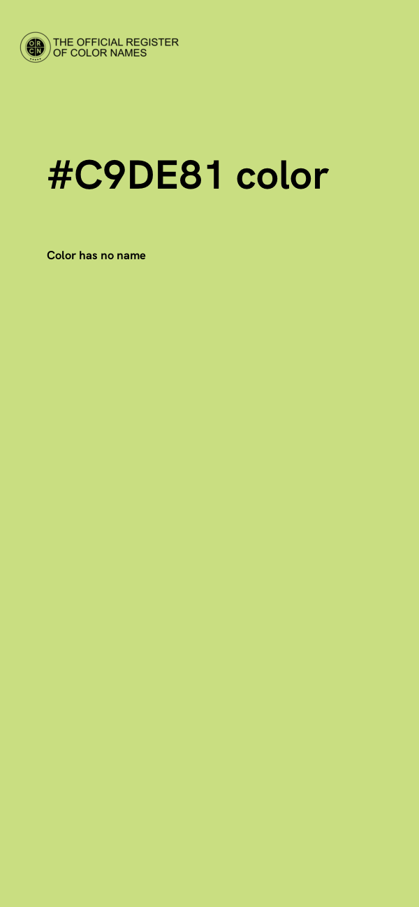 #C9DE81 color image