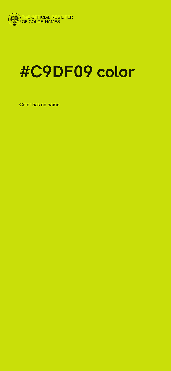 #C9DF09 color image