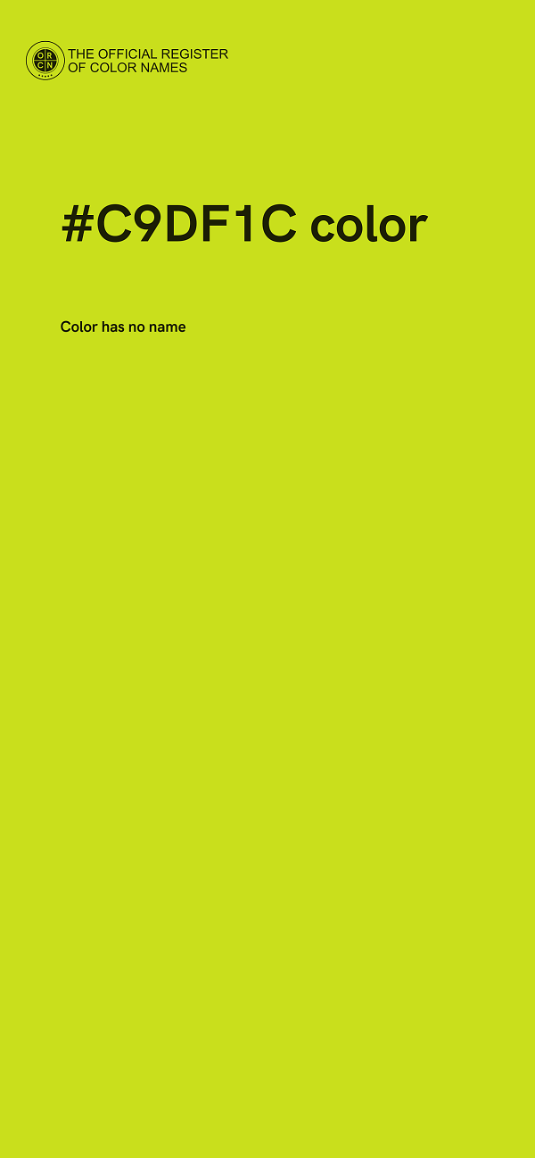 #C9DF1C color image