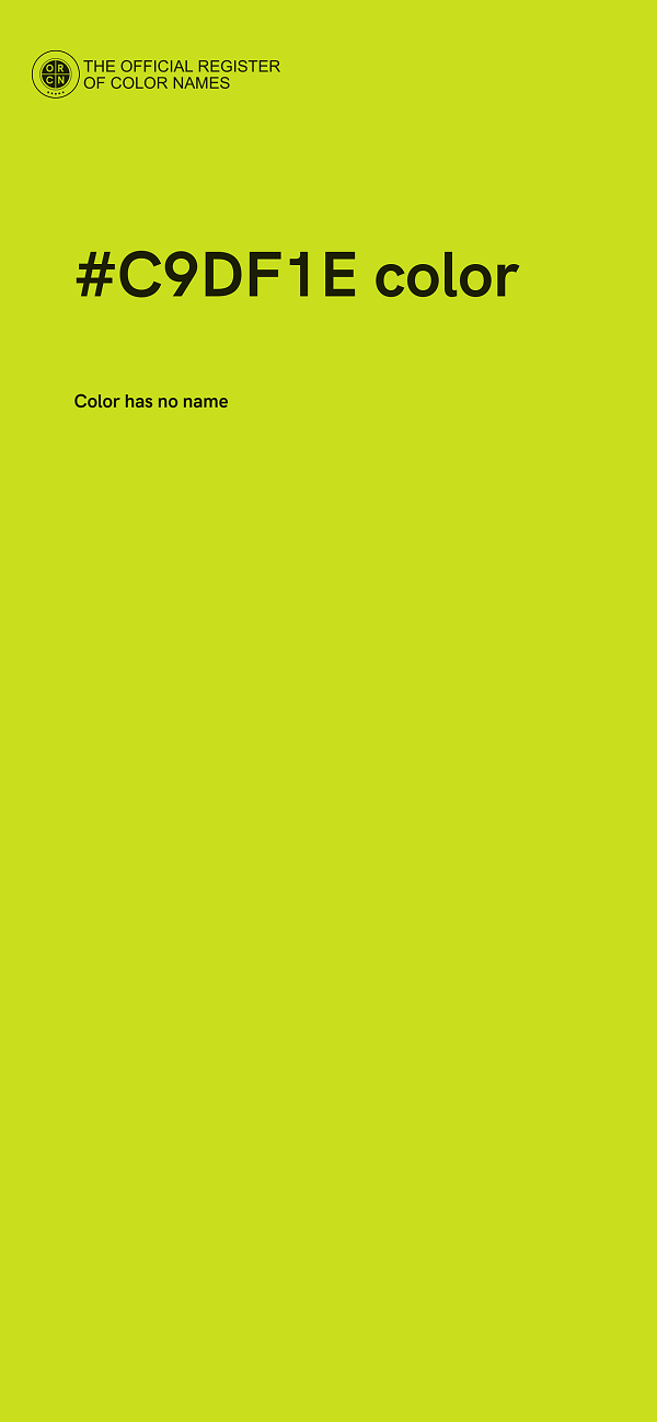 #C9DF1E color image