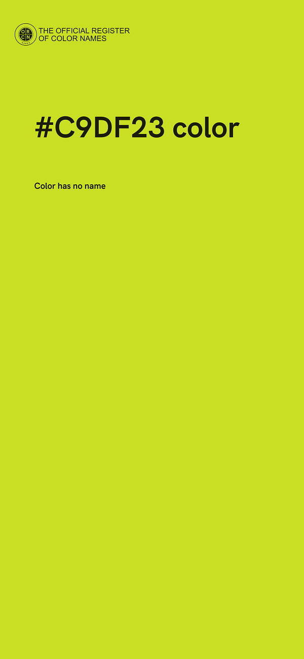 #C9DF23 color image