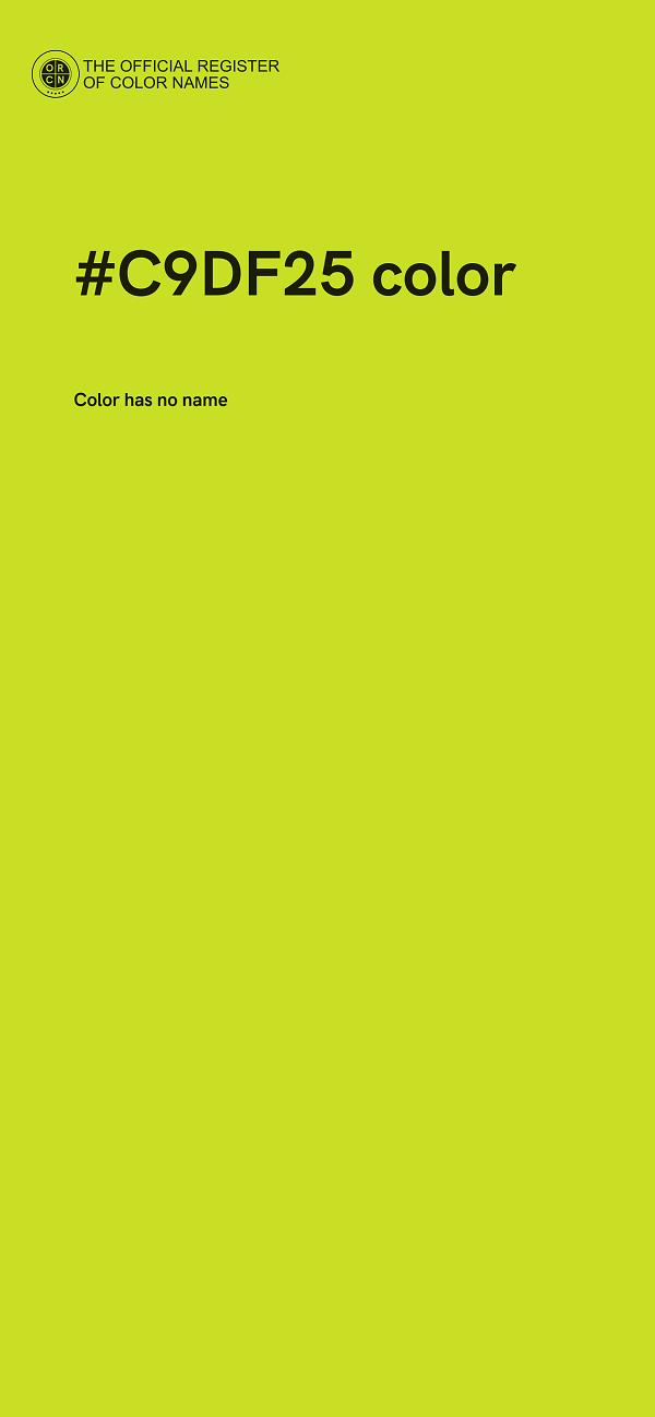 #C9DF25 color image